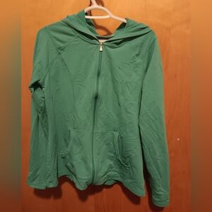 Turqoise Size LG Zip-Up Danskin Hoodie